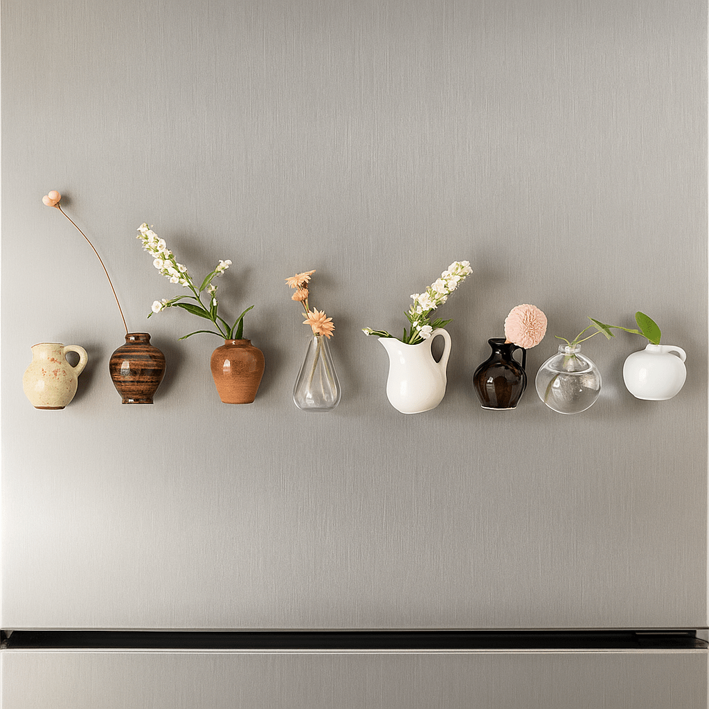 Mini Magnetic Vase – Cute Ceramic & Glass Vases for Fridge - Shoprova