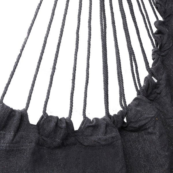 Boho Hanging Chair with Fringe & Cushions – Foldable Swing Seat - Shoprova