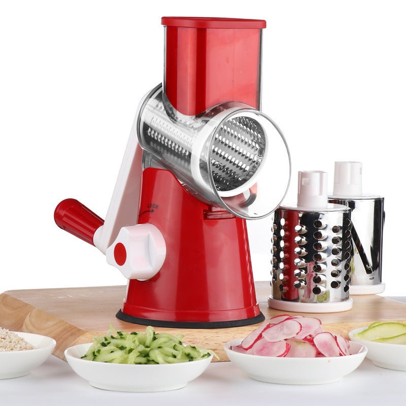 Vegetable Chopper & Slicer 3 - in - 1 Food Processor with Rotary Blades - Shoprova