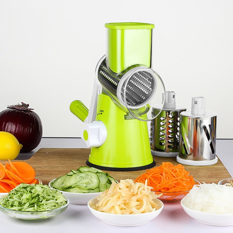 Vegetable Chopper & Slicer 3 - in - 1 Food Processor with Rotary Blades - Shoprova