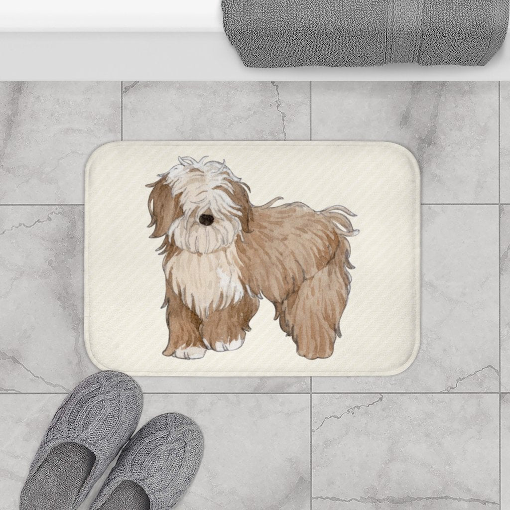 Happy Puppy Bath Mat – Anti - Slip, Soft Microfiber 24x17" - Shoprova