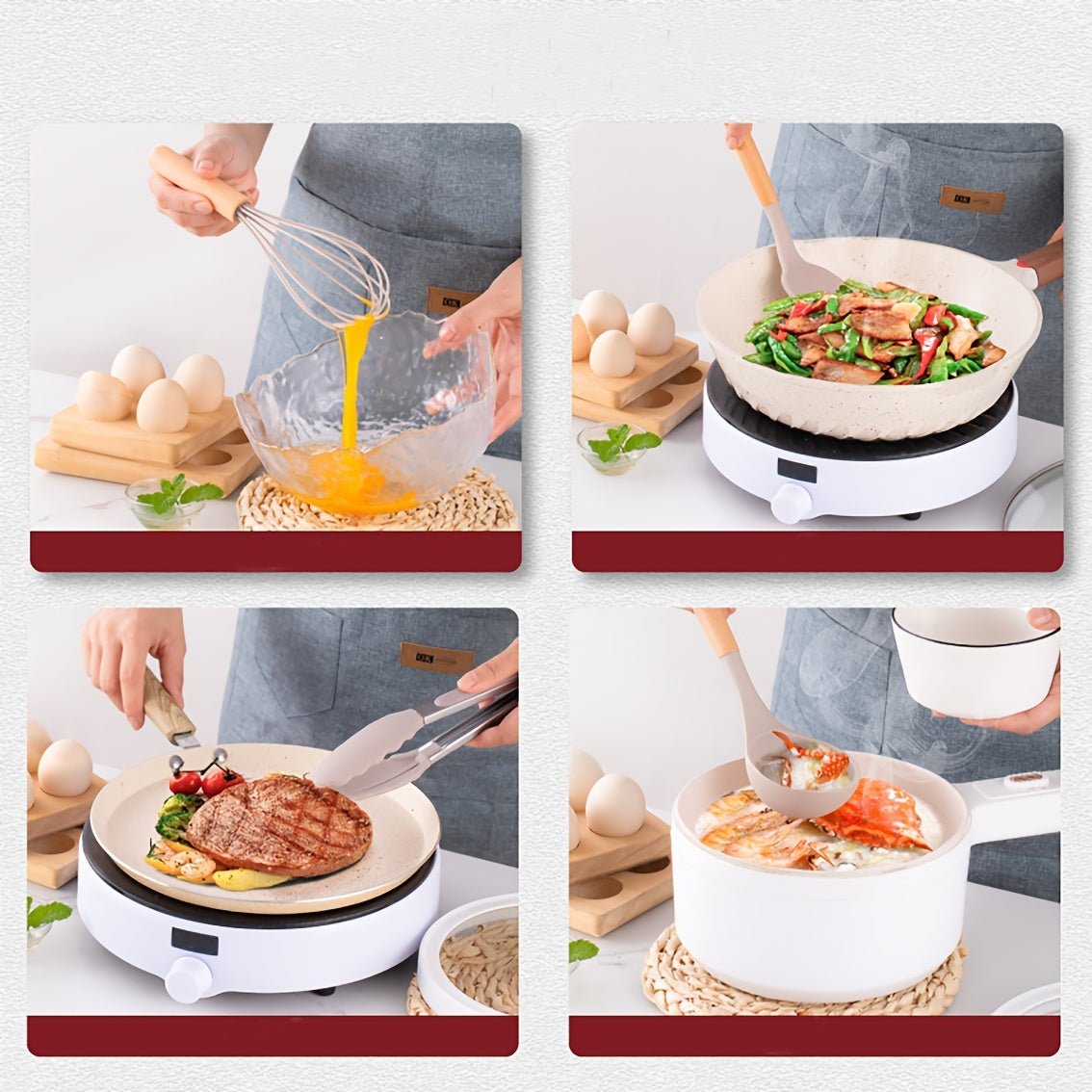 12 - Piece Silicone Kitchen Utensil Set with Holder - Shoprova