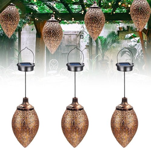 Solar Hanging LED Lantern Garland – Waterproof Outdoor Fairy Light - Shoprova