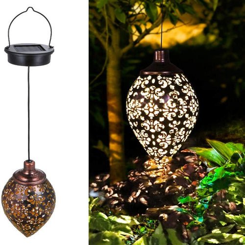 Solar Hanging LED Lantern Garland – Waterproof Outdoor Fairy Light - Shoprova
