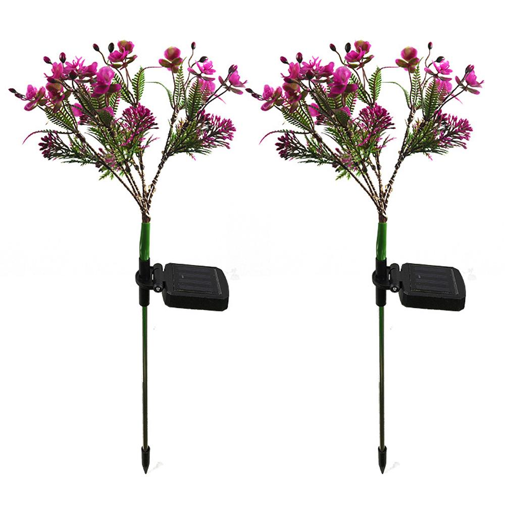 Solar Phalaenopsis Garden Lights – Orchid Flower Lamps (Set of 2) - Shoprova