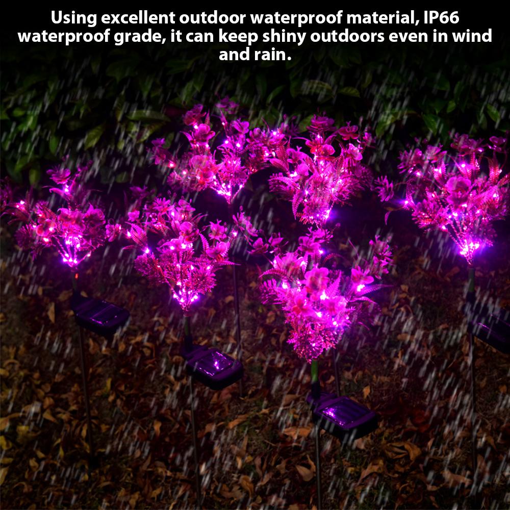 Solar Phalaenopsis Garden Lights – Orchid Flower Lamps (Set of 2) - Shoprova