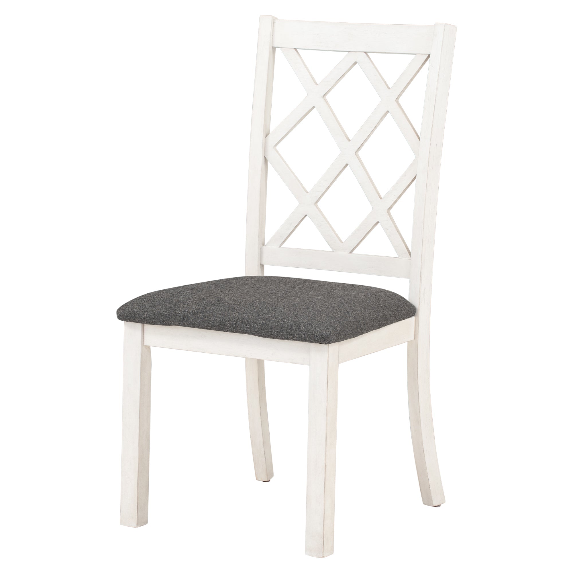 5 - Piece Mid - Century Dining Set – Round Solid Wood Table with 4 Chairs - Shoprova
