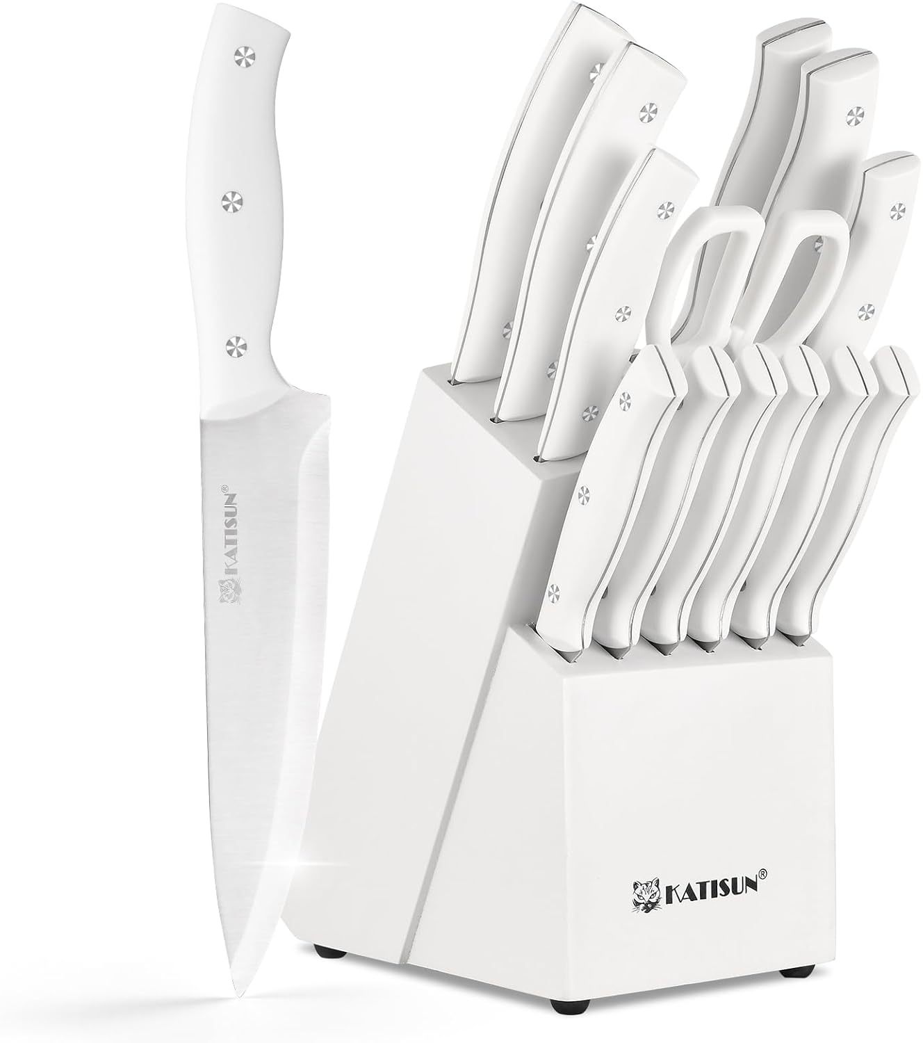 15 - Piece High Carbon Stainless Steel Kitchen Knife Set - Shoprova