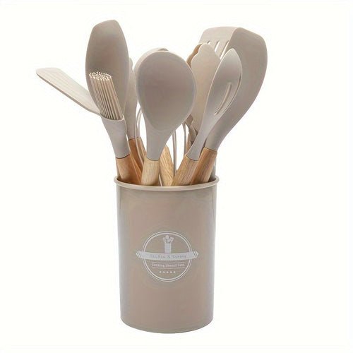 12 - Piece Silicone Kitchen Utensil Set with Holder - Shoprova