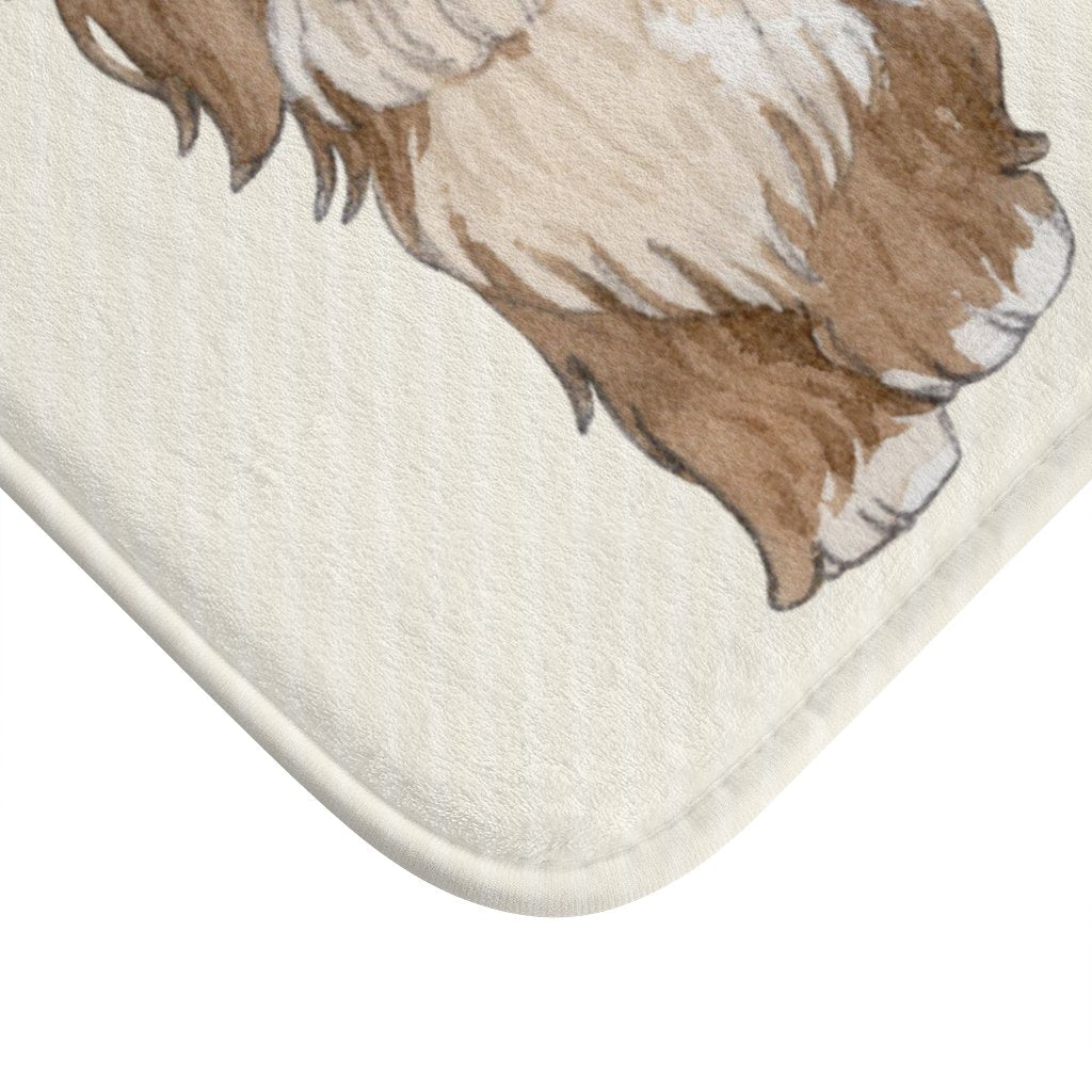 Happy Puppy Bath Mat – Anti - Slip, Soft Microfiber 24x17" - Shoprova