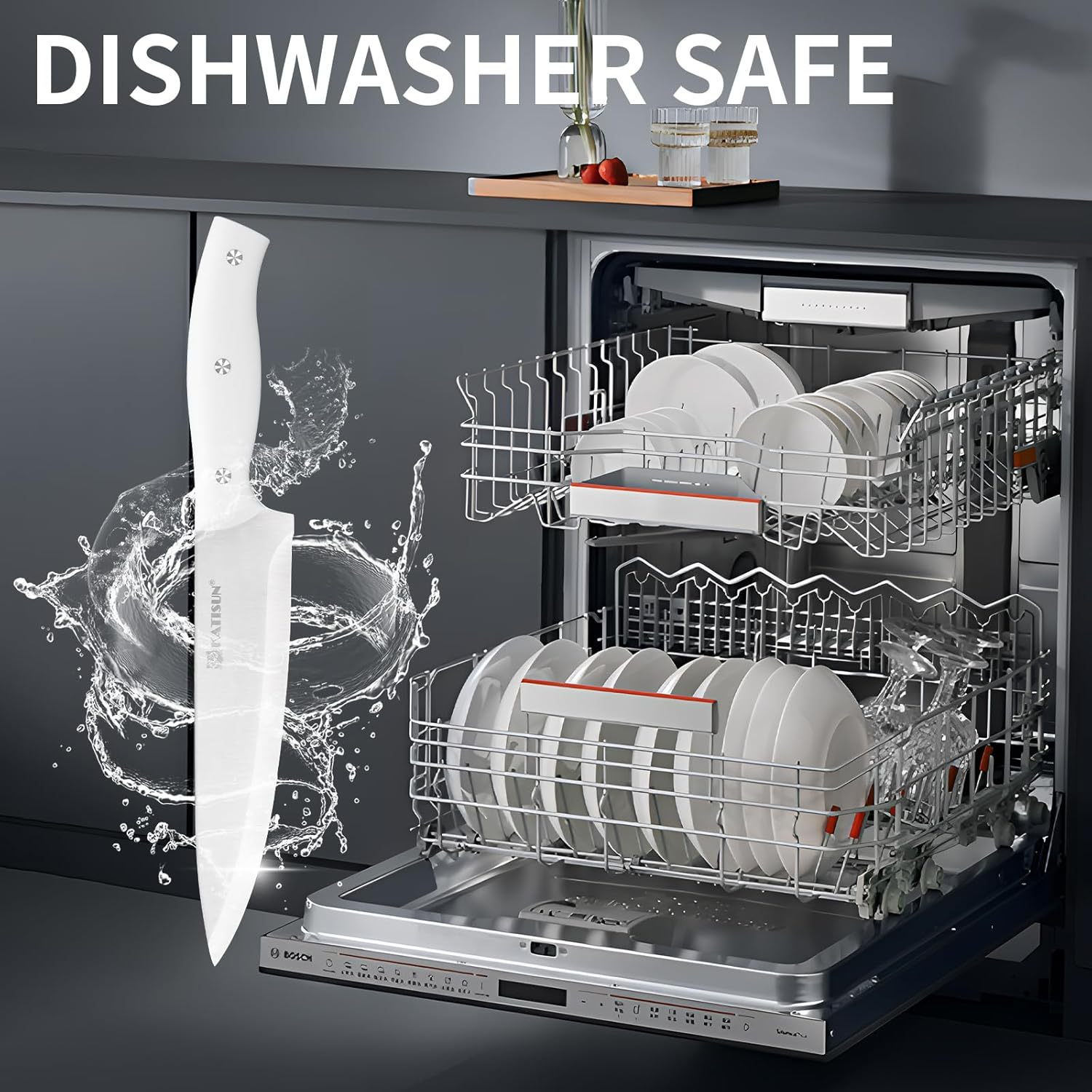 15 - Piece High Carbon Stainless Steel Kitchen Knife Set - Shoprova