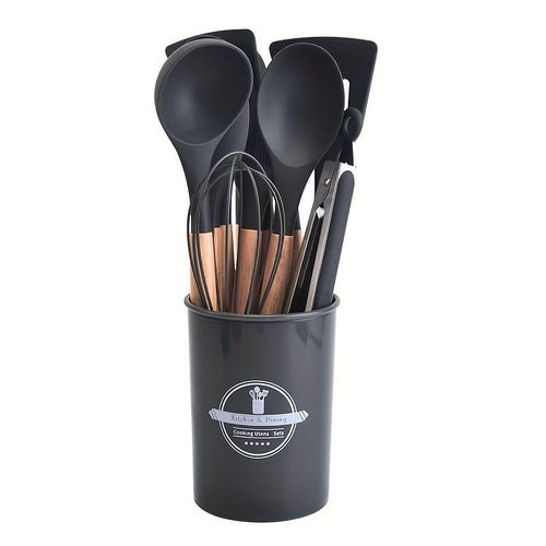 12 - Piece Silicone Kitchen Utensil Set with Holder - Shoprova