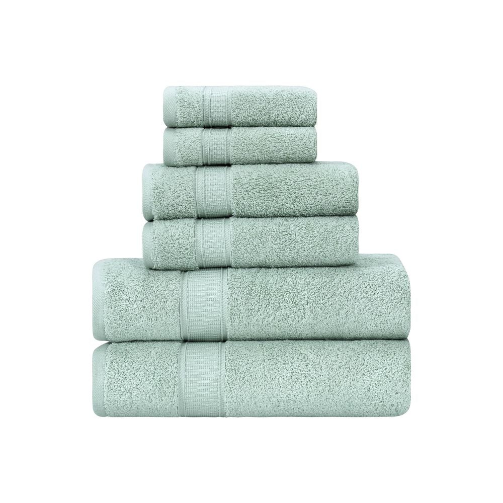Turkish Cotton Bath Towel Set of 6 – Ultra Soft & Absorbent - Shoprova