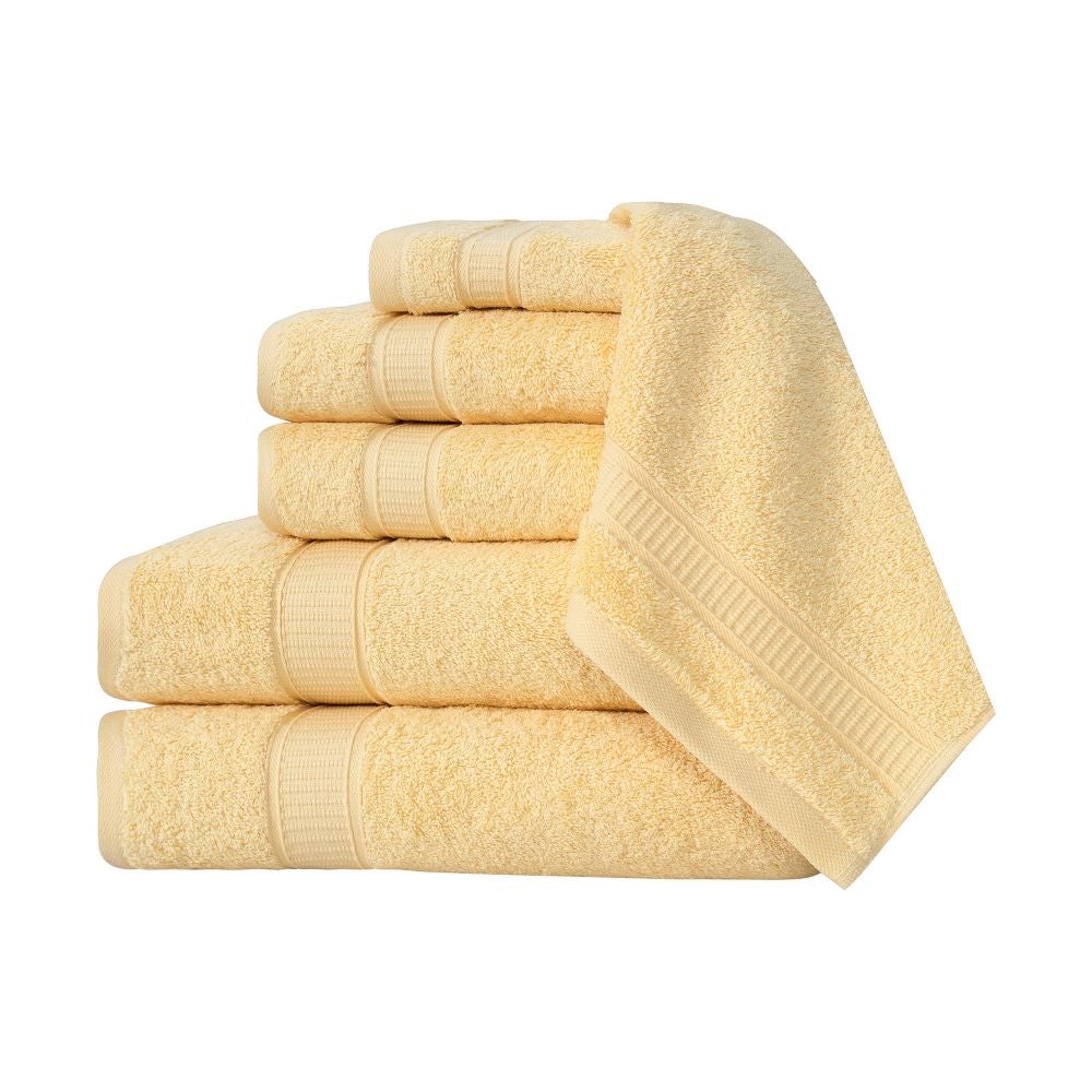 Turkish Cotton Bath Towel Set of 6 – Ultra Soft & Absorbent - Shoprova