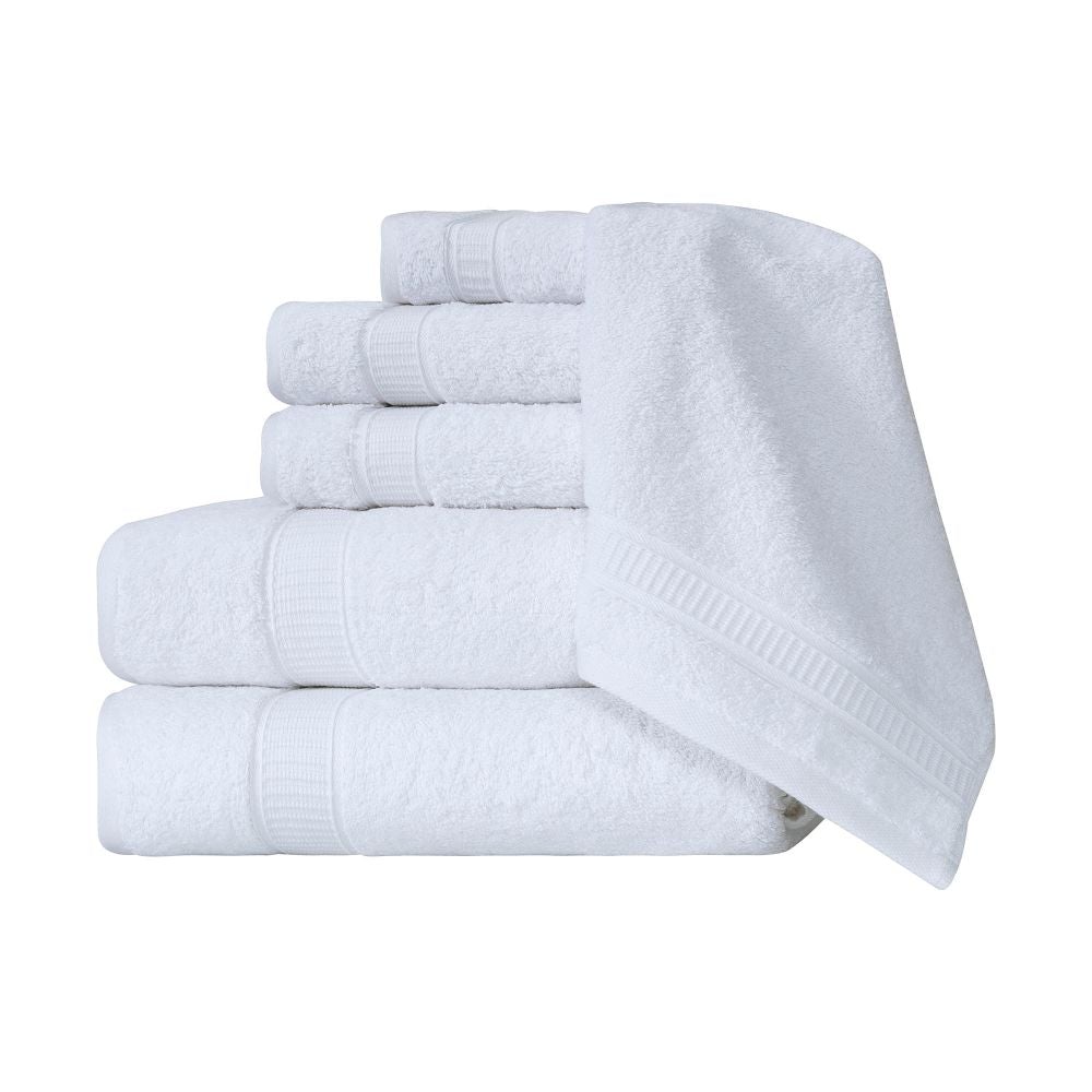 Turkish Cotton Bath Towel Set of 6 – Ultra Soft & Absorbent - Shoprova
