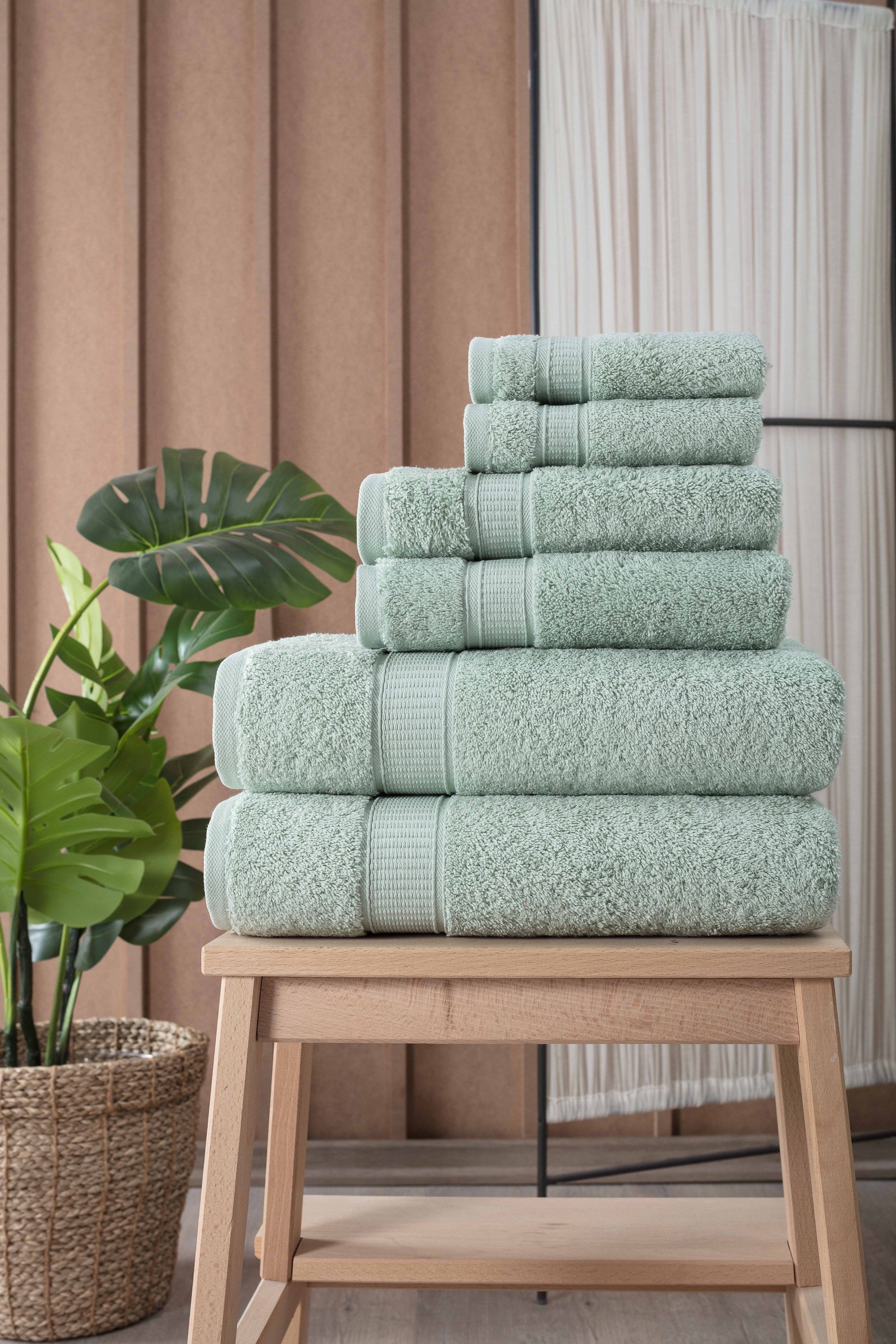 Turkish Cotton Bath Towel Set of 6 – Ultra Soft & Absorbent - Shoprova