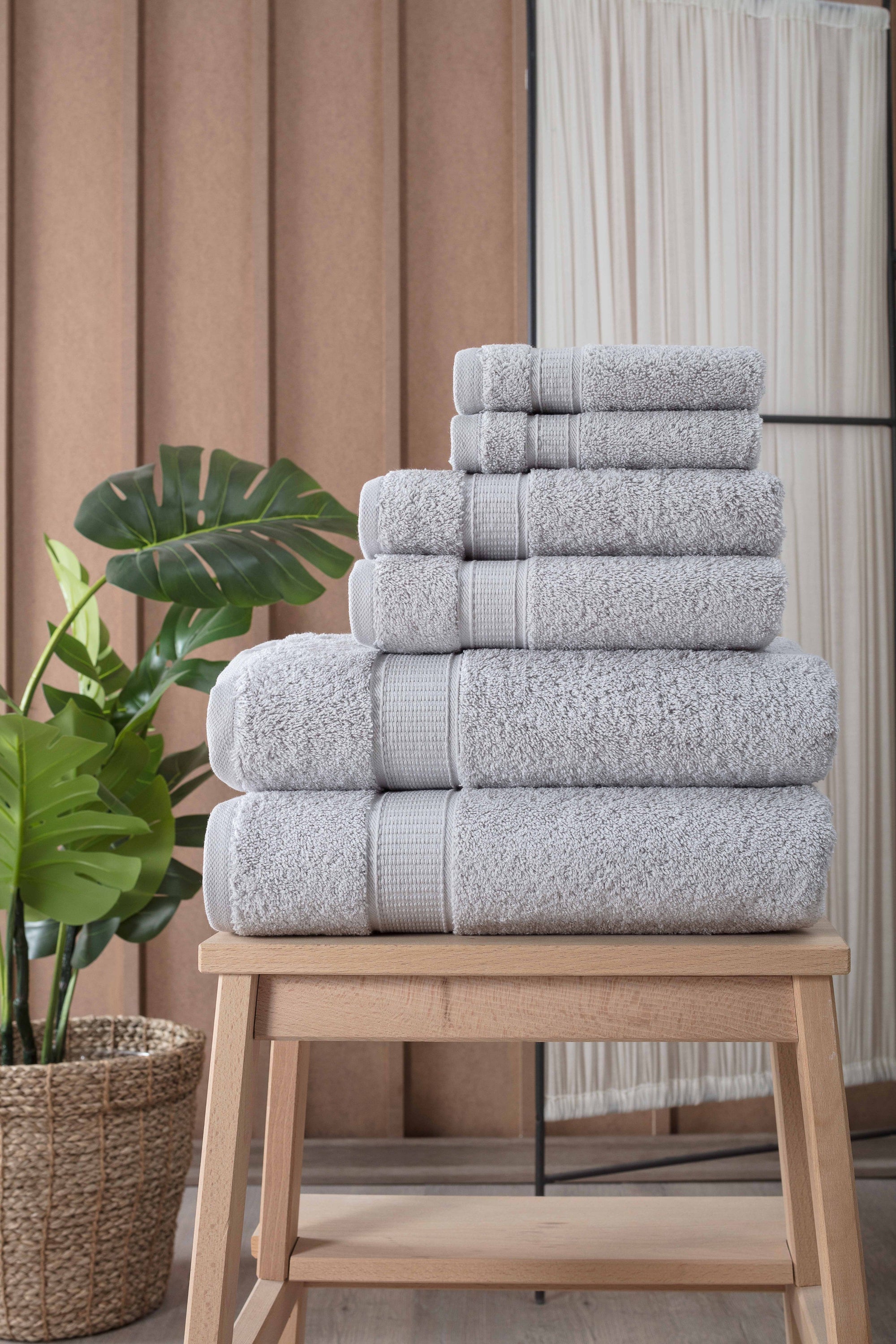 Turkish Cotton Bath Towel Set of 6 – Ultra Soft & Absorbent - Shoprova