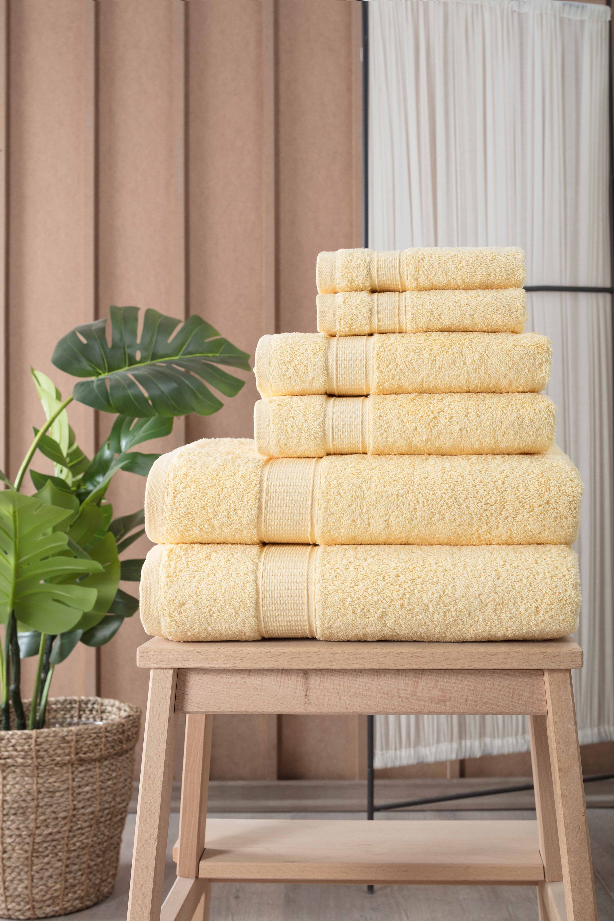 Turkish Cotton Bath Towel Set of 6 – Ultra Soft & Absorbent - Shoprova
