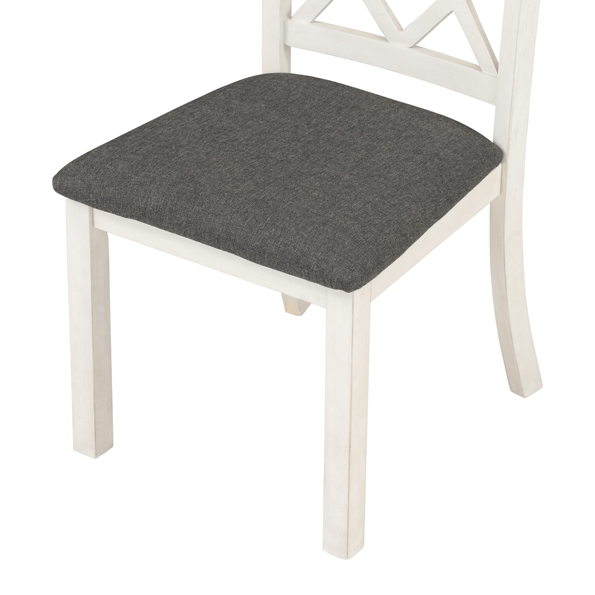5 - Piece Mid - Century Dining Set – Round Solid Wood Table with 4 Chairs - Shoprova