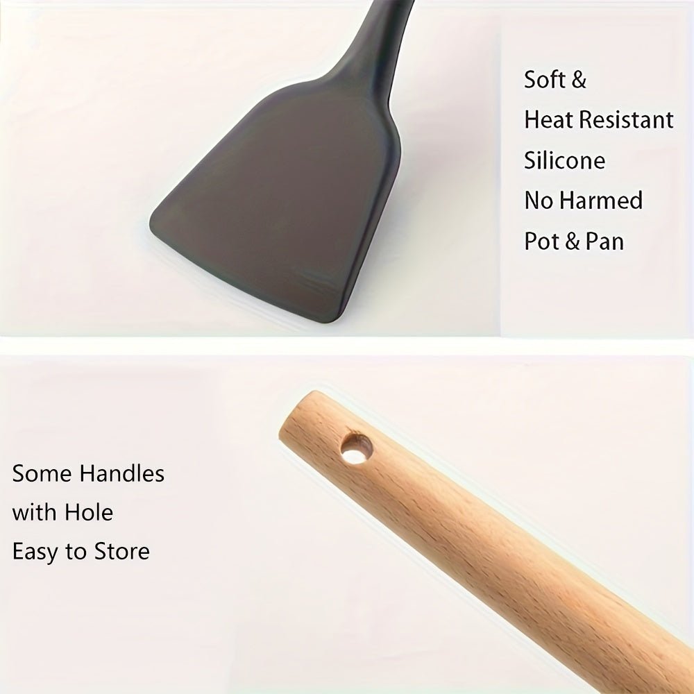 12 - Piece Silicone Kitchen Utensil Set with Holder - Shoprova