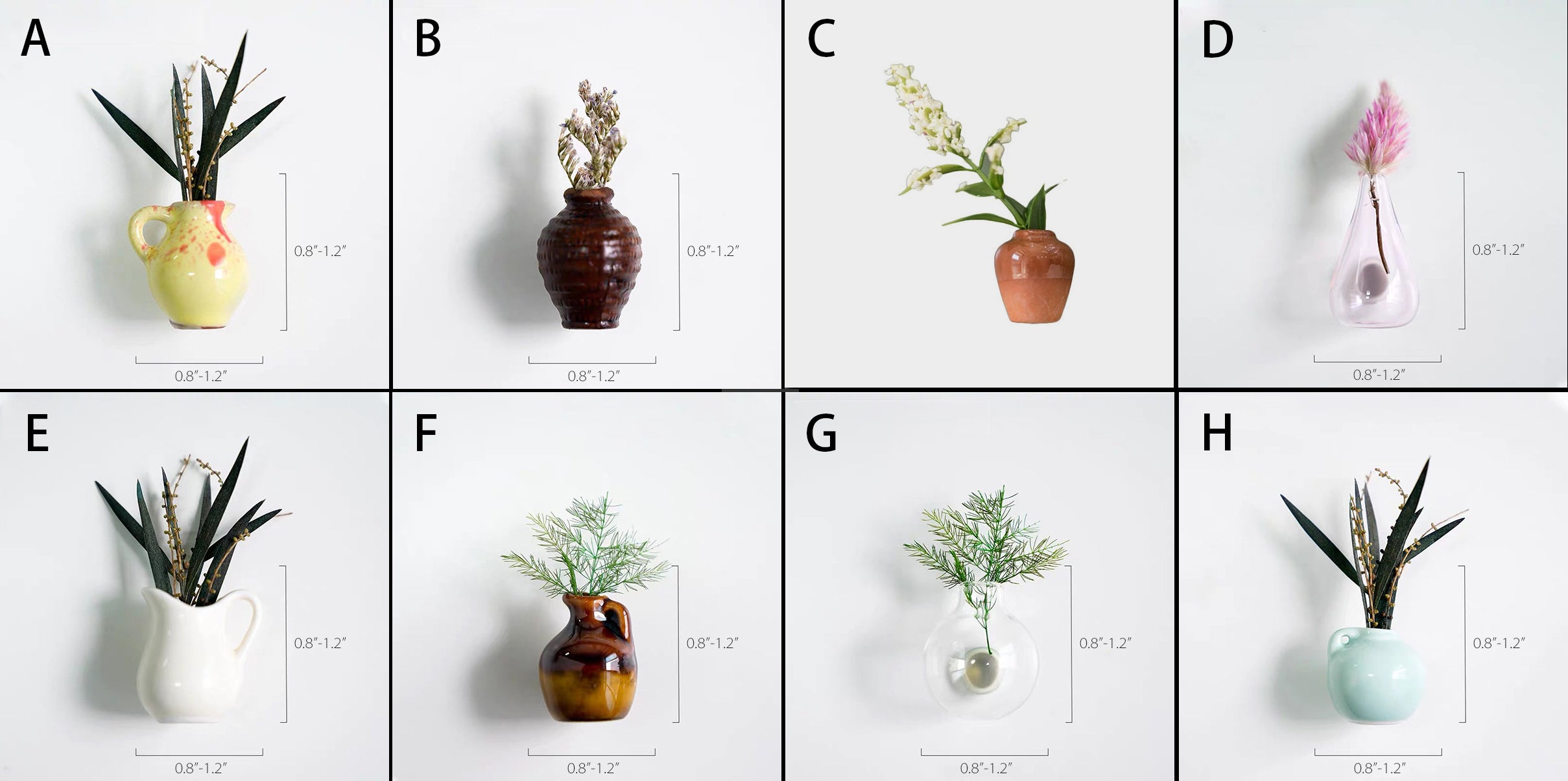 Mini Magnetic Vase – Cute Ceramic & Glass Vases for Fridge - Shoprova