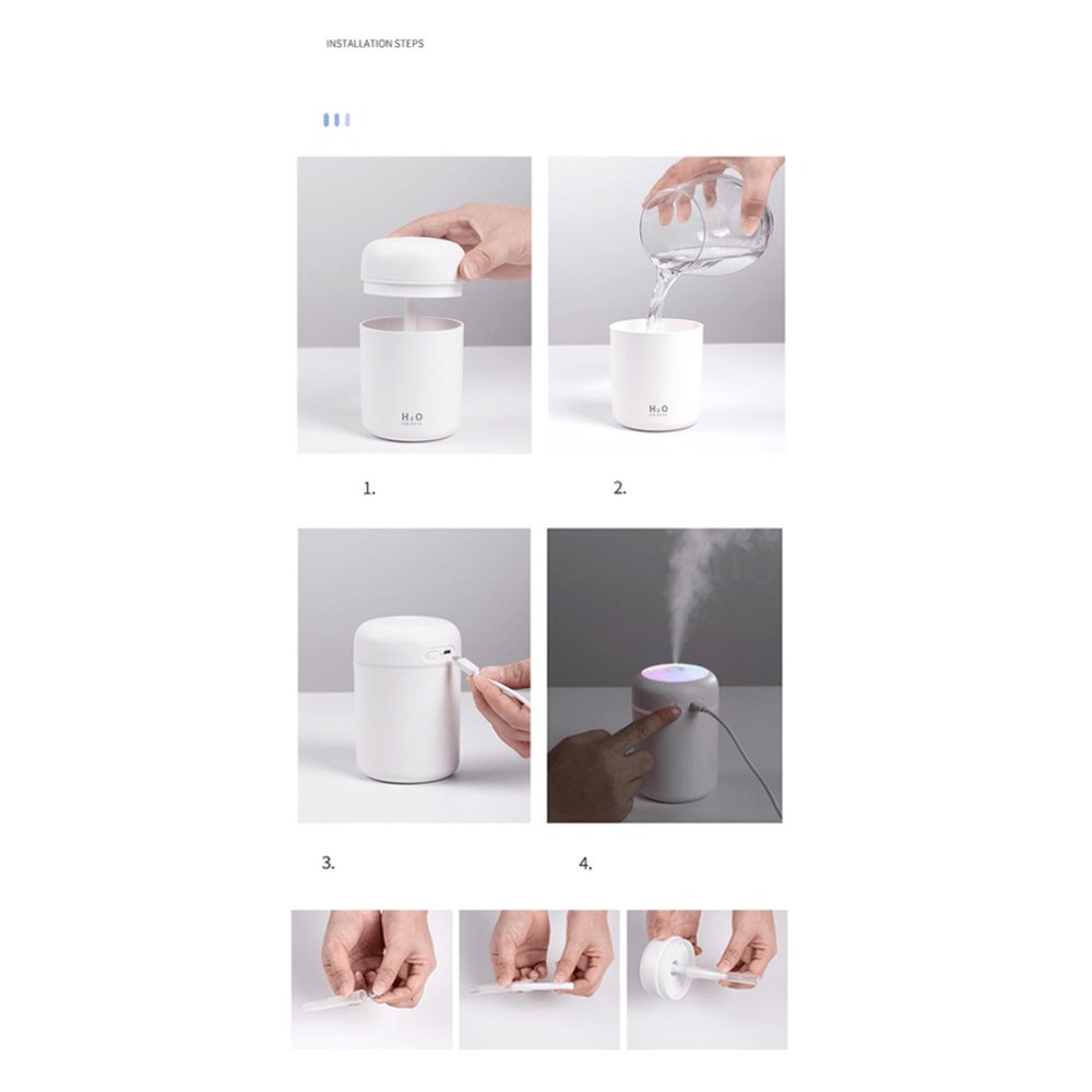 Portable Mini Air Humidifier & Essential Oil Diffuser - Shoprova