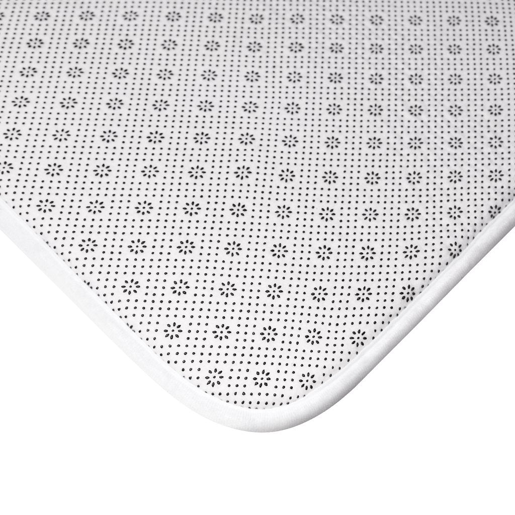 Waves Bath Mat – 24"x17" Soft Microfiber Rug with Anti - Slip Backing - Shoprova