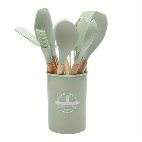 12 - Piece Silicone Kitchen Utensil Set with Holder - Shoprova