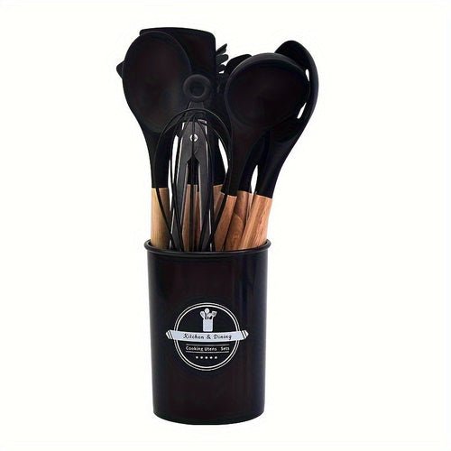 12 - Piece Silicone Kitchen Utensil Set with Holder - Shoprova