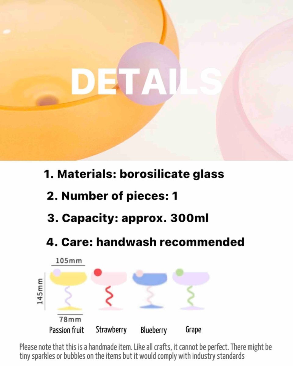 Premium Colorful Coupe Glasses – Handcrafted Party Drinkware - Shoprova