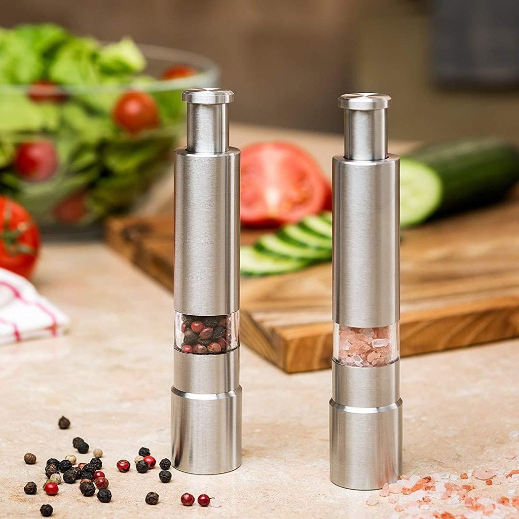 Premium Stainless Steel Pepper & Salt Grinder - Shoprova